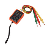 60V‑600V Three Phase Sequence Meter High Efficiency AC Phase Rotation Tester with LED Indicator Detector