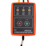 60V‑600V Three Phase Sequence Meter High Efficiency AC Phase Rotation Tester with LED Indicator Detector - Extra Image