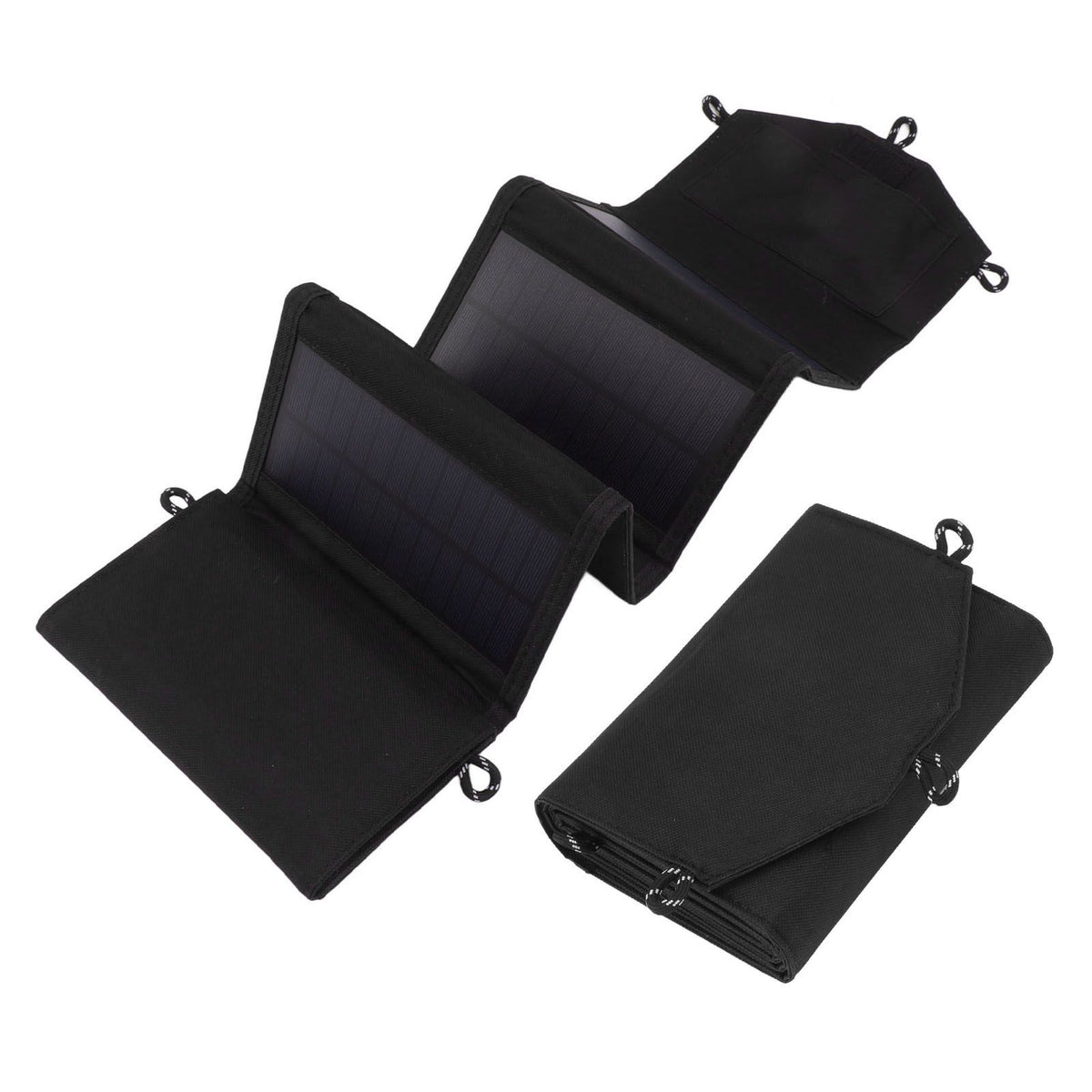 Solar Panel Folding Bag Dual USB Output Portable Foldable Solar Charger for Outdoor Camping Travel 20W 5V