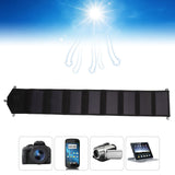 Solar Panel Folding Bag Dual USB Output Portable Foldable Solar Charger for Outdoor Camping Travel 20W 5V