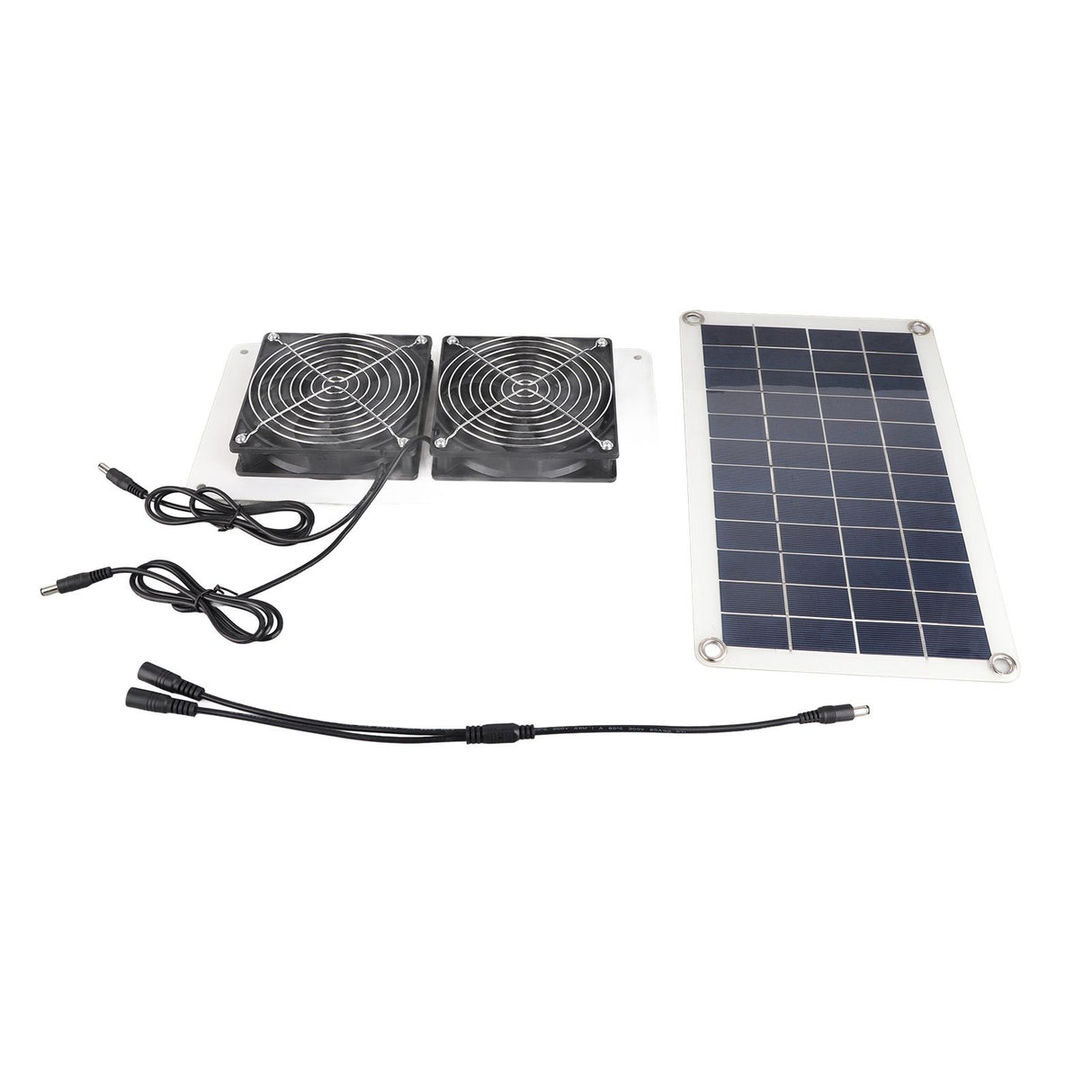 10W 18V Solar Powered Dual Fan Kit Waterproof Portable Solar Exhaust Fan for Chicken Coops Greenhouses Pet Houses