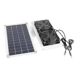 10W 18V Solar Powered Dual Fan Kit Waterproof Portable Solar Exhaust Fan for Chicken Coops Greenhouses Pet Houses