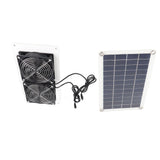 10W 18V Solar Powered Dual Fan Kit Waterproof Portable Solar Exhaust Fan for Chicken Coops Greenhouses Pet Houses