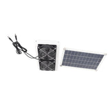 10W 18V Solar Powered Dual Fan Kit Waterproof Portable Solar Exhaust Fan for Chicken Coops Greenhouses Pet Houses - Extra Image