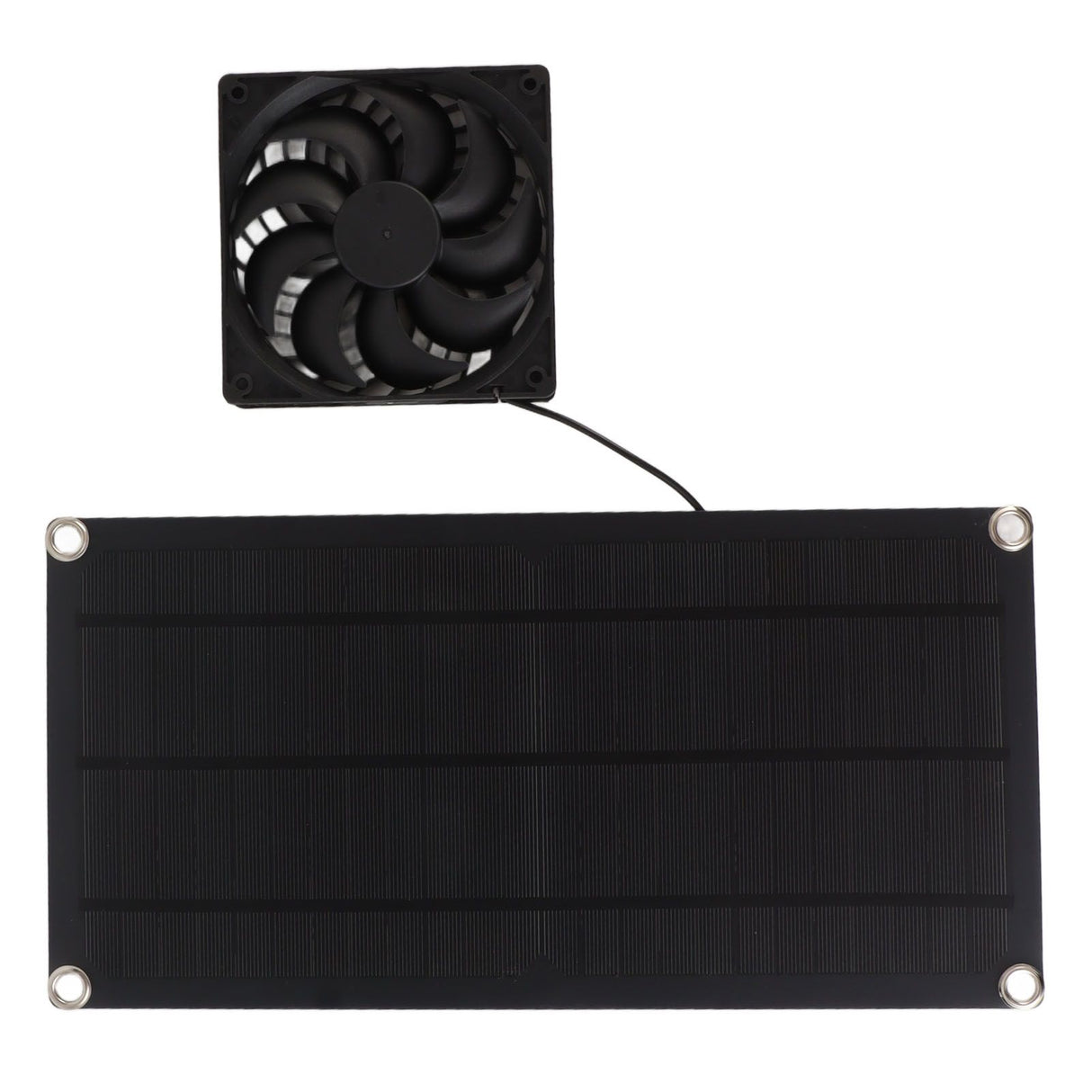 Solar Powered Fan Portable Monocrystalline Silicon 10W IP65 Waterproof Exhaust Fan for RV 18V
