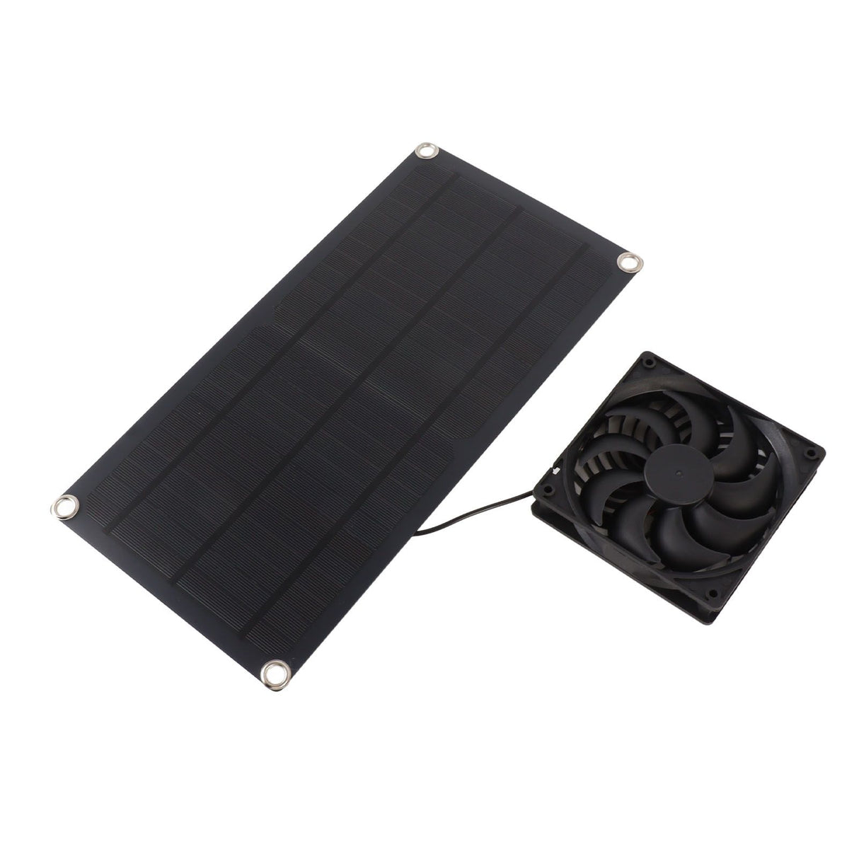 Solar Powered Fan Portable Monocrystalline Silicon 10W IP65 Waterproof Exhaust Fan for RV 18V