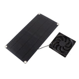 Solar Powered Fan Portable Monocrystalline Silicon 10W IP65 Waterproof Exhaust Fan for RV 18V