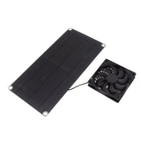 Solar Powered Fan Portable Monocrystalline Silicon 10W IP65 Waterproof Exhaust Fan for RV 18V