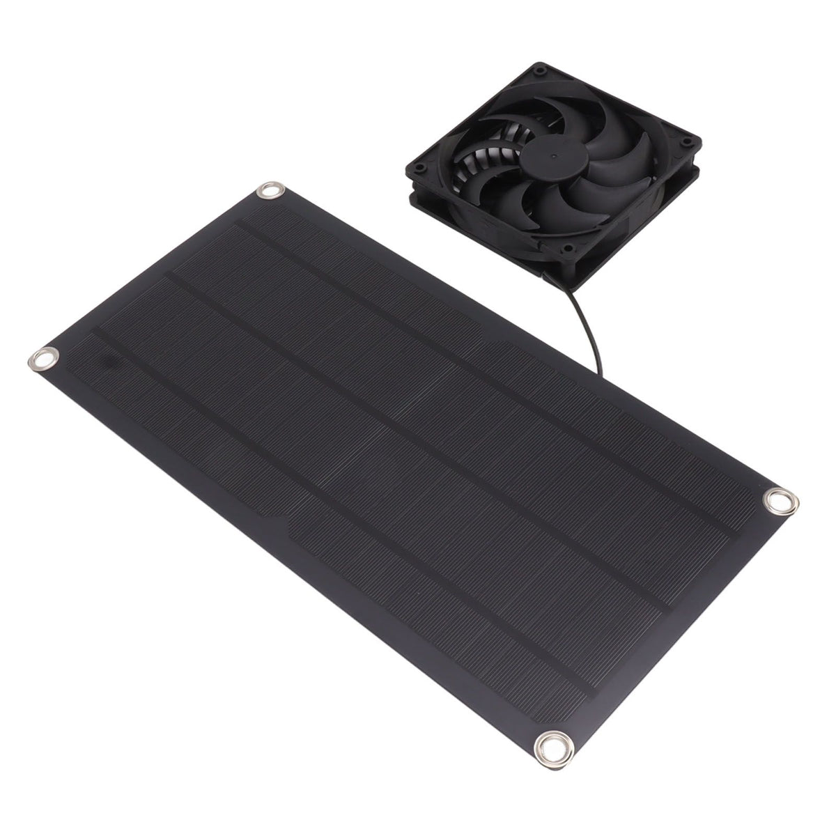 Solar Powered Fan Portable Monocrystalline Silicon 10W IP65 Waterproof Exhaust Fan for RV 18V