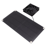 Solar Powered Fan Portable Monocrystalline Silicon 10W IP65 Waterproof Exhaust Fan for RV 18V - 45-Degree Angle