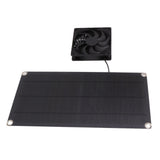 Solar Powered Fan Portable Monocrystalline Silicon 10W IP65 Waterproof Exhaust Fan for RV 18V