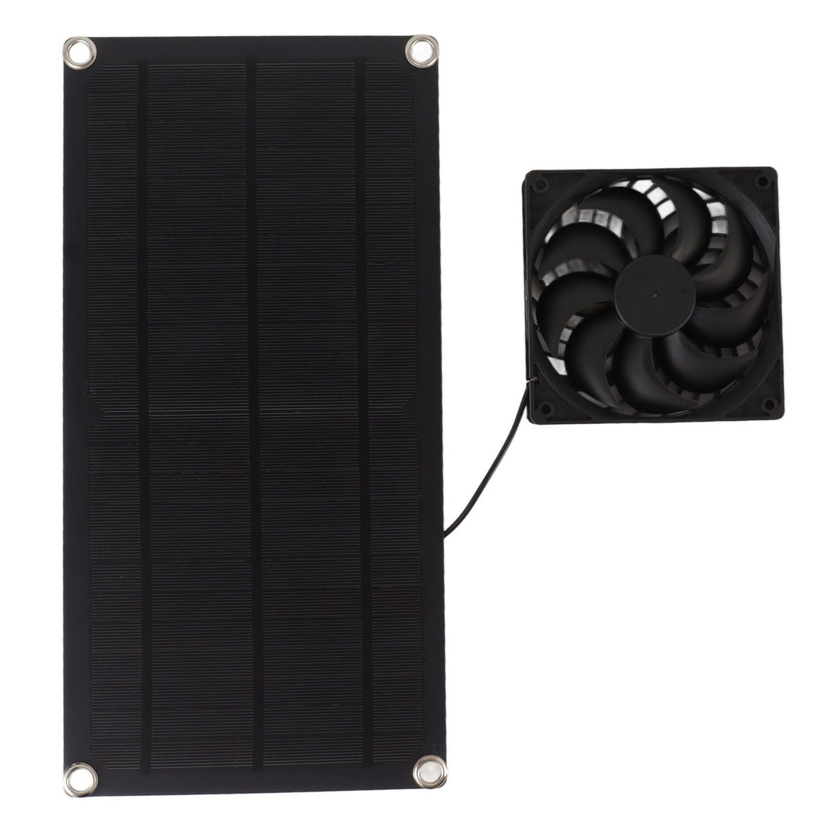 Solar Powered Fan Portable Monocrystalline Silicon 10W IP65 Waterproof Exhaust Fan for RV 18V