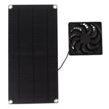 Solar Powered Fan Portable Monocrystalline Silicon 10W IP65 Waterproof Exhaust Fan for RV 18V