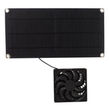Solar Powered Fan Portable Monocrystalline Silicon 10W IP65 Waterproof Exhaust Fan for RV 18V