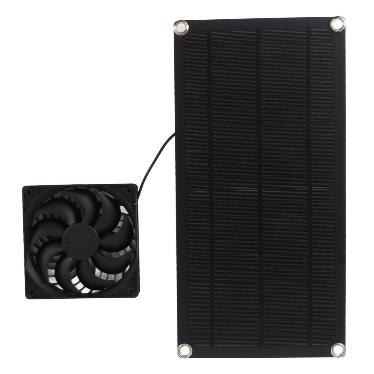 Solar Powered Fan Portable Monocrystalline Silicon 10W IP65 Waterproof Exhaust Fan for RV 18V