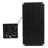 Solar Powered Fan Portable Monocrystalline Silicon 10W IP65 Waterproof Exhaust Fan for RV 18V