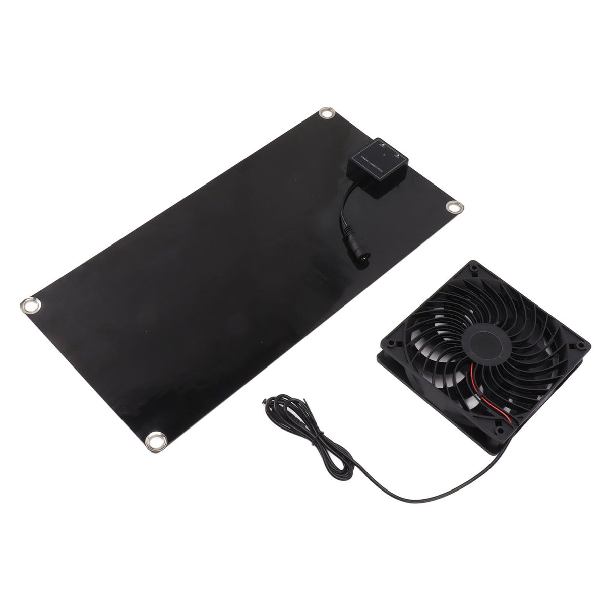 Solar Powered Fan Portable Monocrystalline Silicon 10W IP65 Waterproof Exhaust Fan for RV 18V