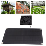 Solar Powered Fan Portable Monocrystalline Silicon 10W IP65 Waterproof Exhaust Fan for RV 18V