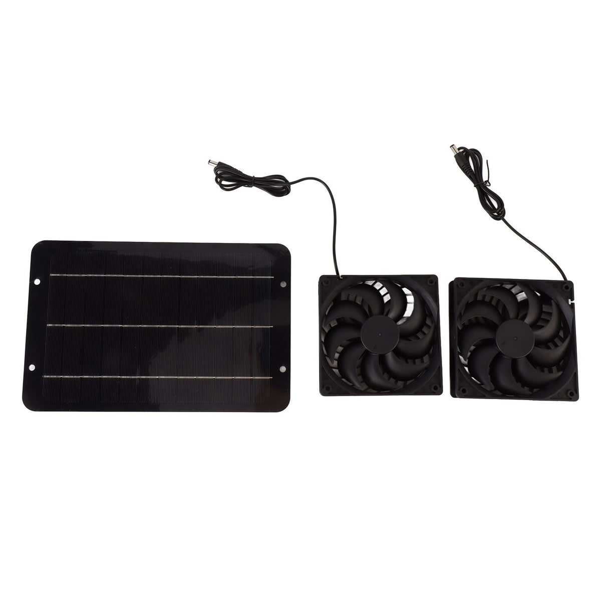 Solar Powered Fan Kit Waterproof Portable 10W 12V for Chicken Coop Greenhouse Dog House Shed Exhaust Cooling Ventilation