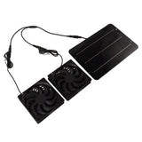Solar Powered Fan Kit Waterproof Portable 10W 12V for Chicken Coop Greenhouse Dog House Shed Exhaust Cooling Ventilation