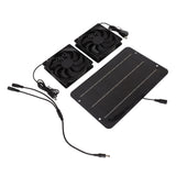 Solar Powered Fan Kit Waterproof Portable 10W 12V for Chicken Coop Greenhouse Dog House Shed Exhaust Cooling Ventilation