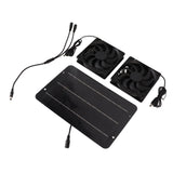 Solar Powered Fan Kit Waterproof Portable 10W 12V for Chicken Coop Greenhouse Dog House Shed Exhaust Cooling Ventilation