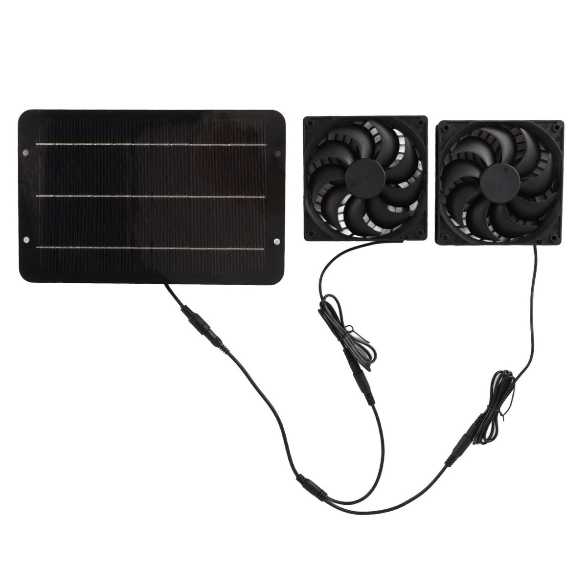 Solar Powered Fan Kit Waterproof Portable 10W 12V for Chicken Coop Greenhouse Dog House Shed Exhaust Cooling Ventilation