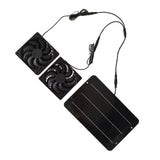 Solar Powered Fan Kit Waterproof Portable 10W 12V for Chicken Coop Greenhouse Dog House Shed Exhaust Cooling Ventilation - Low Angle