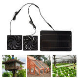 Solar Powered Fan Kit Waterproof Portable 10W 12V for Chicken Coop Greenhouse Dog House Shed Exhaust Cooling Ventilation - Extra Image