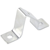 10PCS Rail Mounting U Bracket C45 Stainless Steel Guide Rail Inclined Support U Shaped Connector Bracket M5 Hole - Top-Down View