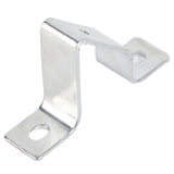 10PCS Rail Mounting U Bracket C45 Stainless Steel Guide Rail Inclined Support U Shaped Connector Bracket M5 Hole - Rear View