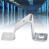 10PCS Rail Mounting U Bracket C45 Stainless Steel Guide Rail Inclined Support U Shaped Connector Bracket M5 Hole - Extra Image