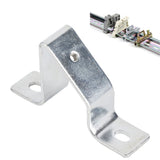 10PCS Rail Mounting U Bracket C45 Stainless Steel Guide Rail Inclined Support U Shaped Connector Bracket M5 Hole - Extra Image