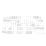 100PCS High Temperature Nichrome Jump Ring Mini U Hanger Hooks for Ceramic Ornament Jewelry Necklace Making - Side View
