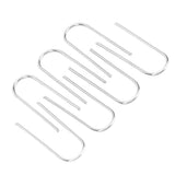 100PCS High Temperature Nichrome Jump Ring Mini U Hanger Hooks for Ceramic Ornament Jewelry Necklace Making - Low Angle