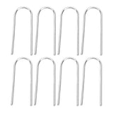 100PCS High Temperature Nichrome Jump Ring Mini U Hanger Hooks for Ceramic Ornament Jewelry Necklace Making - Extra Image