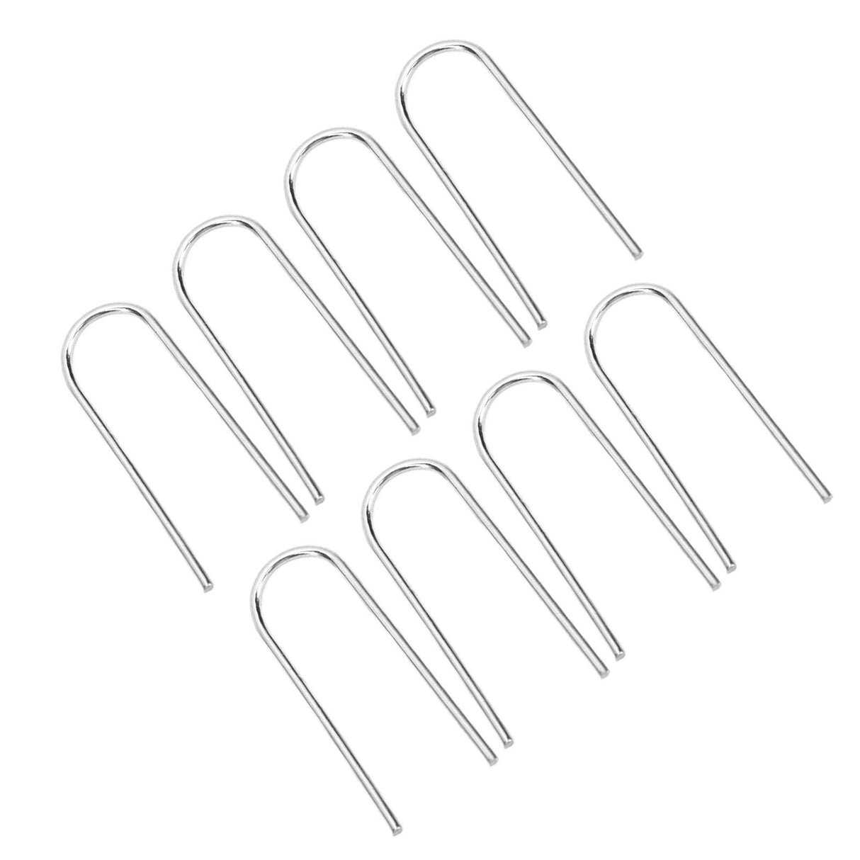 100PCS High Temperature Nichrome Jump Ring Mini U Hanger Hooks for Ceramic Ornament Jewelry Necklace Making