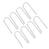 100PCS High Temperature Nichrome Jump Ring Mini U Hanger Hooks for Ceramic Ornament Jewelry Necklace Making