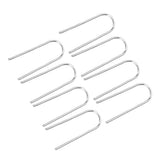 100PCS High Temperature Nichrome Jump Ring Mini U Hanger Hooks for Ceramic Ornament Jewelry Necklace Making - Extra Image