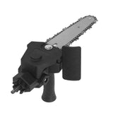Saw Conversion Head Adapter Stainless Steel Plastic Handle Easy Assembly Electric Drill to Saw Adapter for DIY For 6in Electric Drill - Close-Up Angle