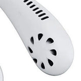 Bladeless Neck Fan USB Charging 2000 MAh Battery Portable Hand Free Neck Fan for Outdoor Camping Office White