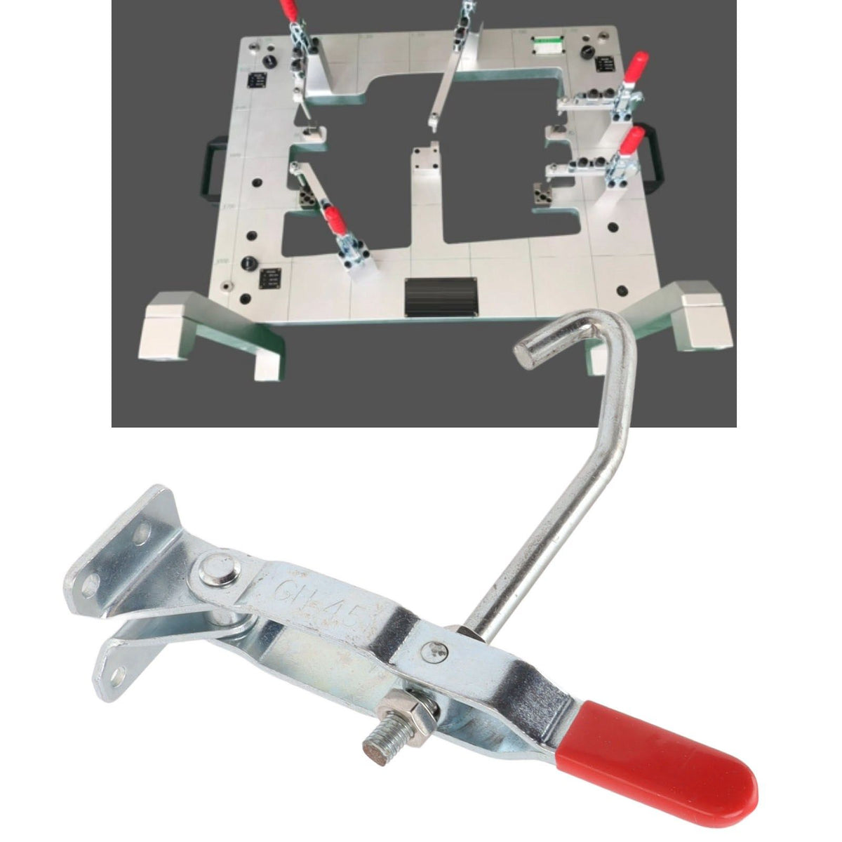 J Hook Type Toggle Clamp Quick Holding Draw Latch Action Pull Hook Type Mechanical Hook Toggle Clamp