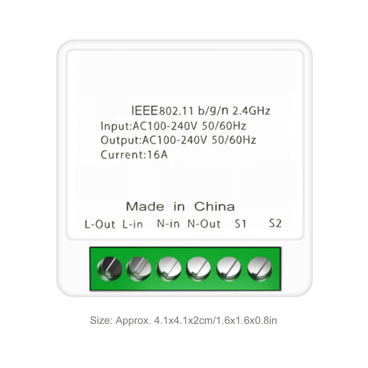 Smart Light Switch PCV WiFi APP Remote Control DIY On and Off Switch for Tuya 16A White
