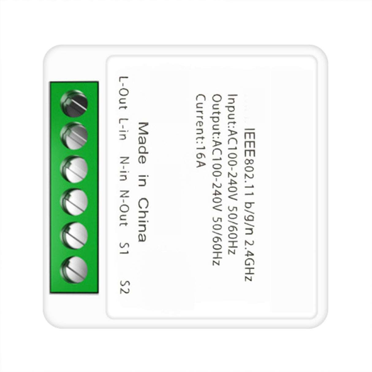 Smart Light Switch PCV WiFi APP Remote Control DIY On and Off Switch for Tuya 16A White