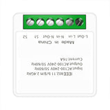 Smart Light Switch PCV WiFi APP Remote Control DIY On and Off Switch for Tuya 16A White - 45-Degree Angle
