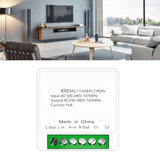 Smart Light Switch PCV WiFi APP Remote Control DIY On and Off Switch for Tuya 16A White - Close-Up Angle