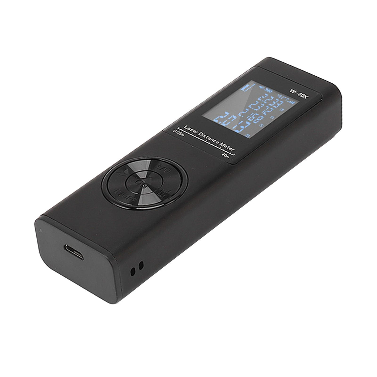 Laser Distance Meter High Accuracy Rechargeable 131ft Handheld Rangefinder with Electronic Level for Area Volume