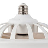 Ceiling Fan Light 30W ABS Housing 9.8in 2 in 1 White E27 LED Mini Lighting Ceiling Fan for Living Room