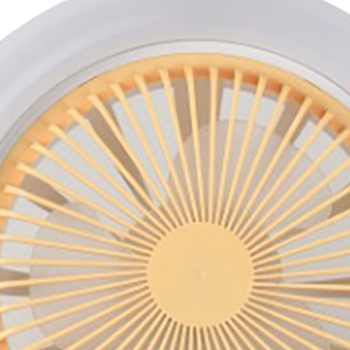 Ceiling Fan Light 30W ABS Housing 9.8in 2 in 1 White E27 LED Mini Lighting Ceiling Fan for Living Room