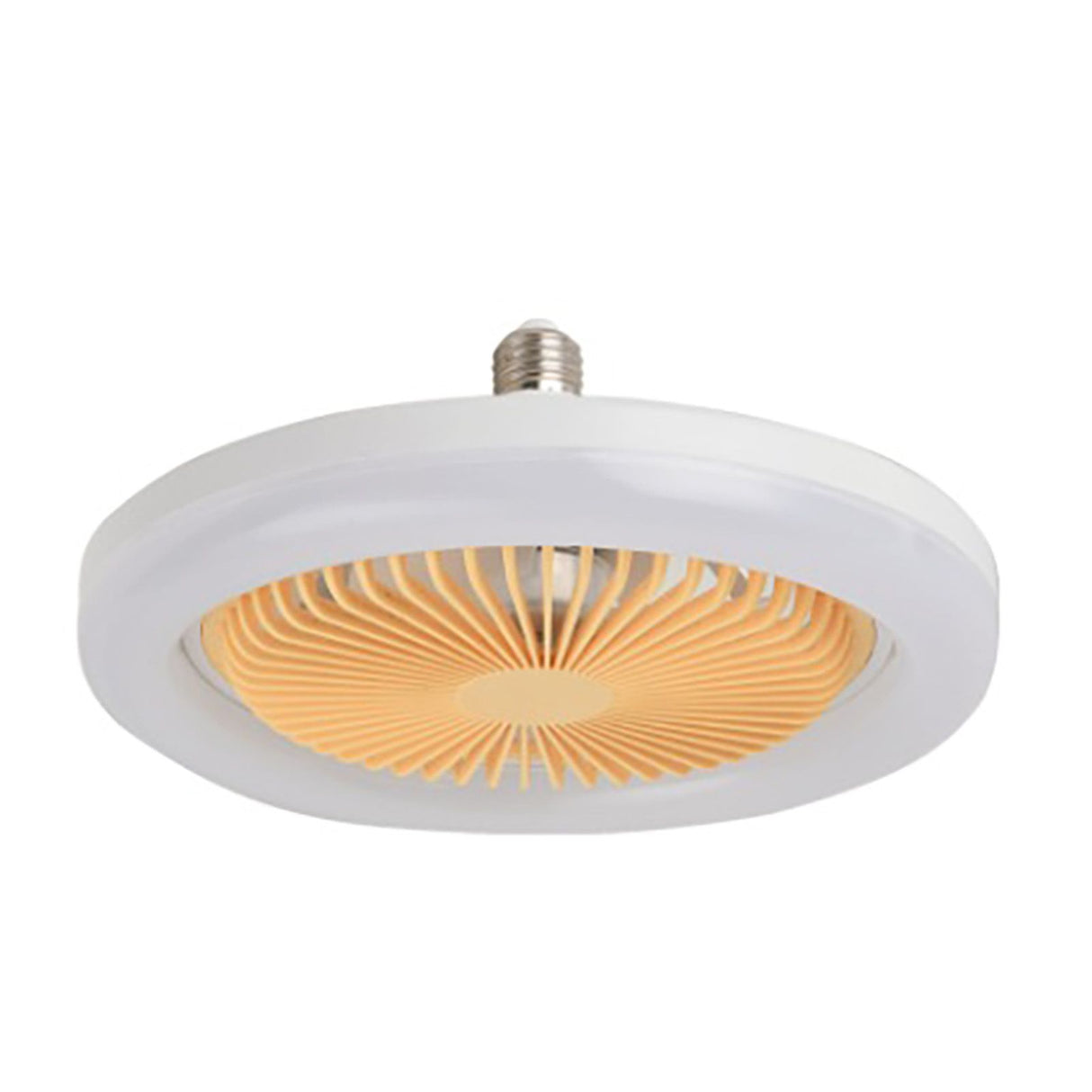 Ceiling Fan Light 30W ABS Housing 9.8in 2 in 1 White E27 LED Mini Lighting Ceiling Fan for Living Room
